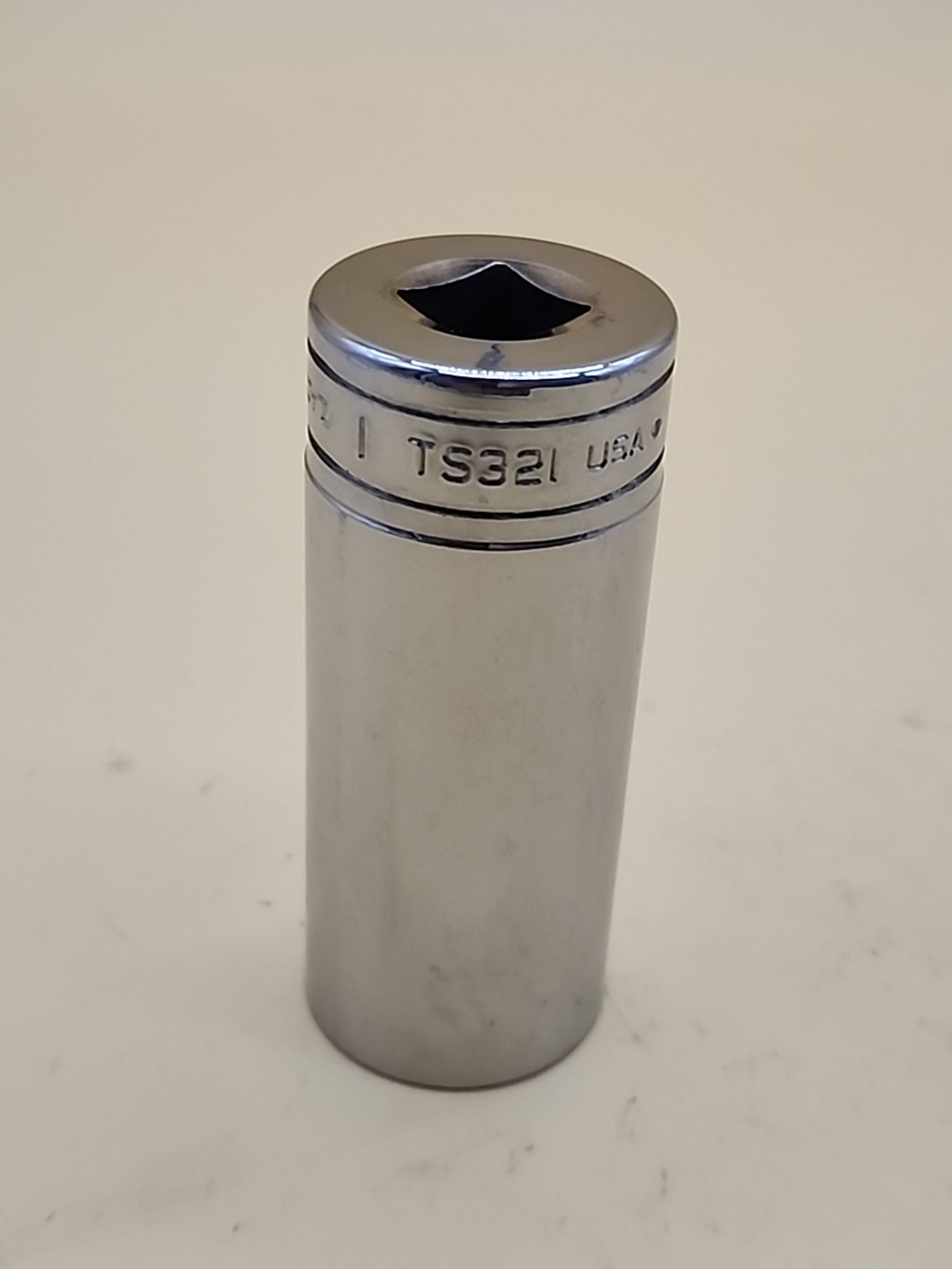 Snap-on Tools 1/2″ Drive 1″ SAE Deep 6 Point Chrome Socket TS321 USA
