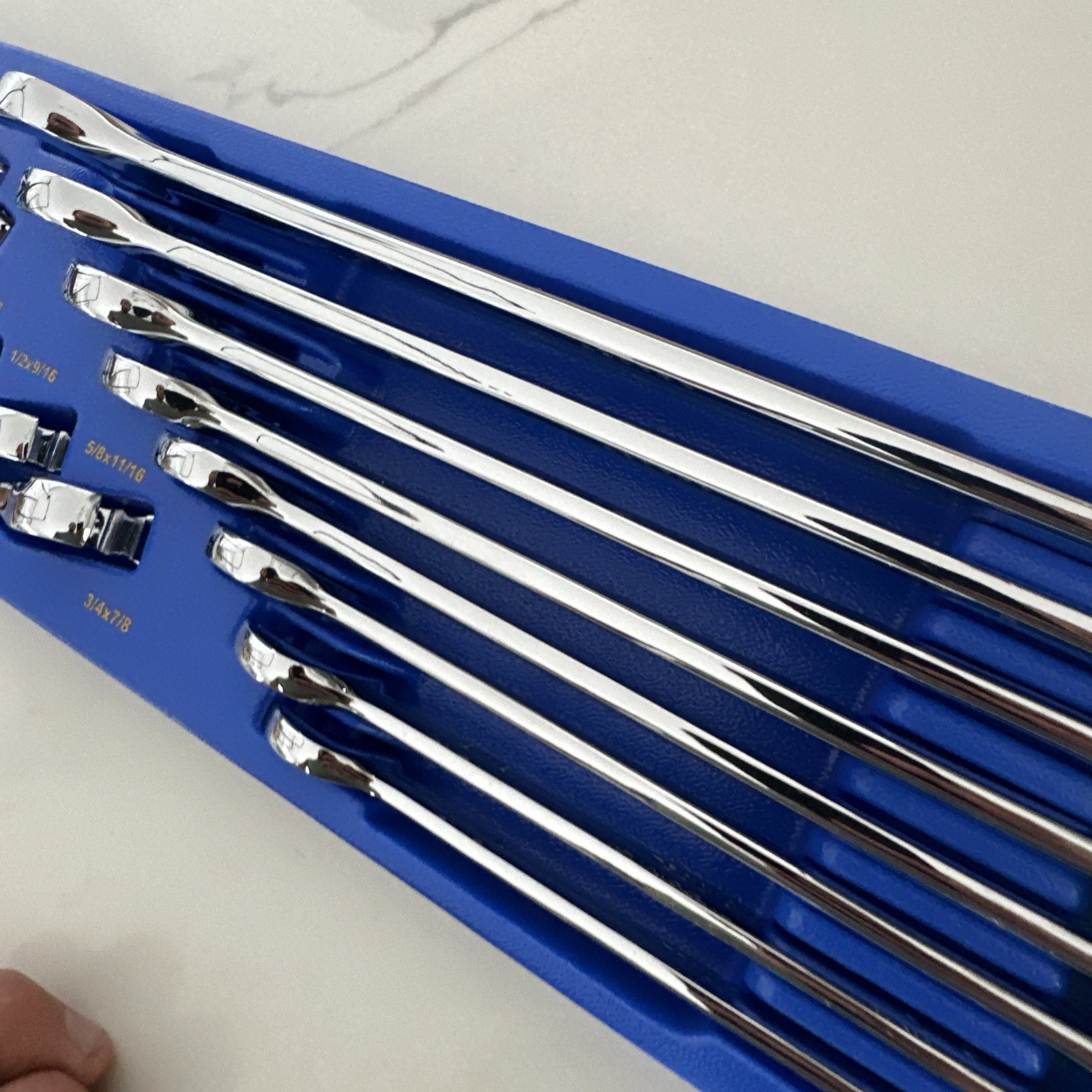Genius Tools 17 Piece SAE Combination Wrench Set Chrome – TS-7517 New