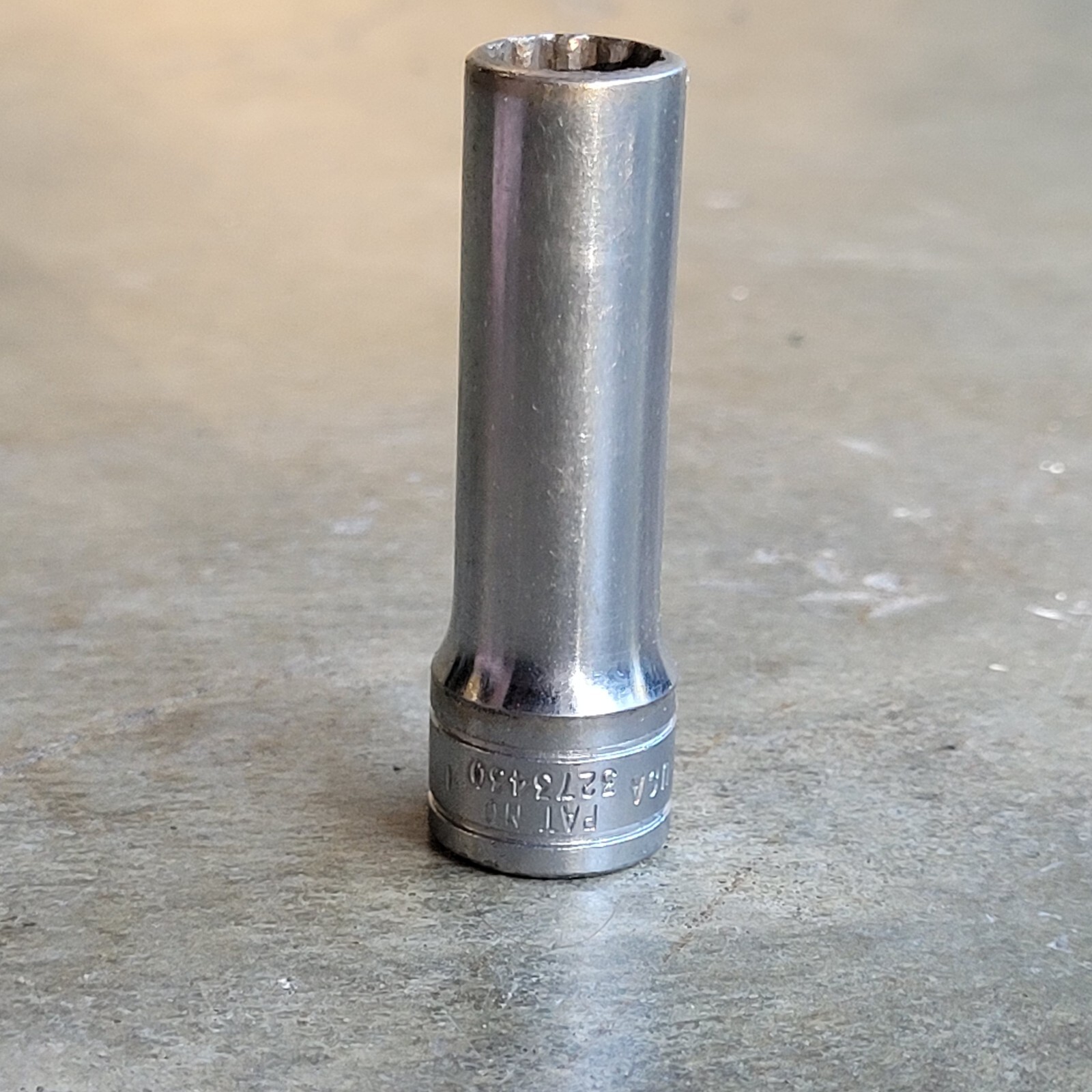 Snap-on Tools SF121 3/8″ SAE Socket 3/8″ Drive 12pt Deep Standard Chrome Socket