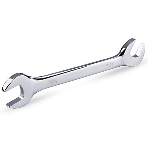14-Piece Angle Head Open End Wrench Set, Chrome Vanadium Steel, Inch Sizes & Rac