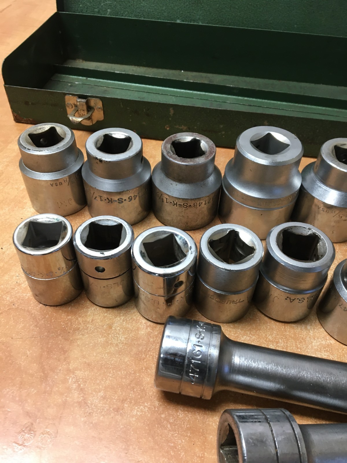 SK Tools 3/4 Drive 17pc Socket Set SAE 7/8 to 1-13/16″” Sockets Extensions READ