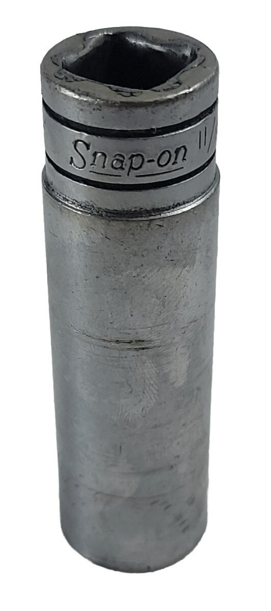 Snap On Tools TS221 11/16″ SAE Flank Drive Deep Socket 1/2″ Drive 6 point USA