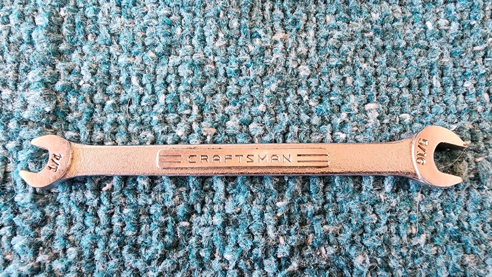 4 Craftsmen Open End Wrenches: 15/16″x1″, 5/8″x3/4″, 3/8″x7/16″, 1/4″x5/16″ USA