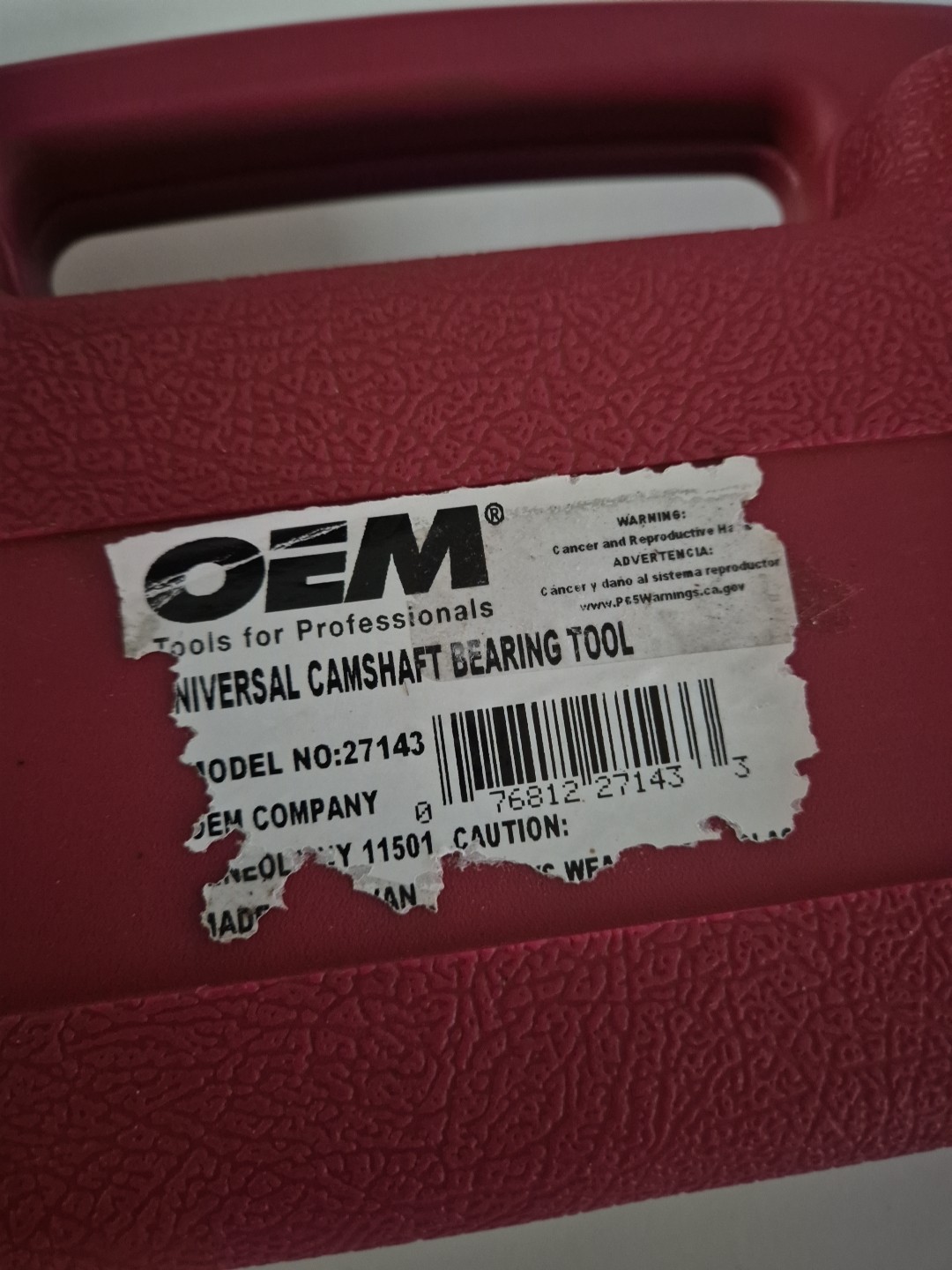 OEMTOOLS 27143 Universal Camshaft Bearing Tool Set – Complete Kit in Case