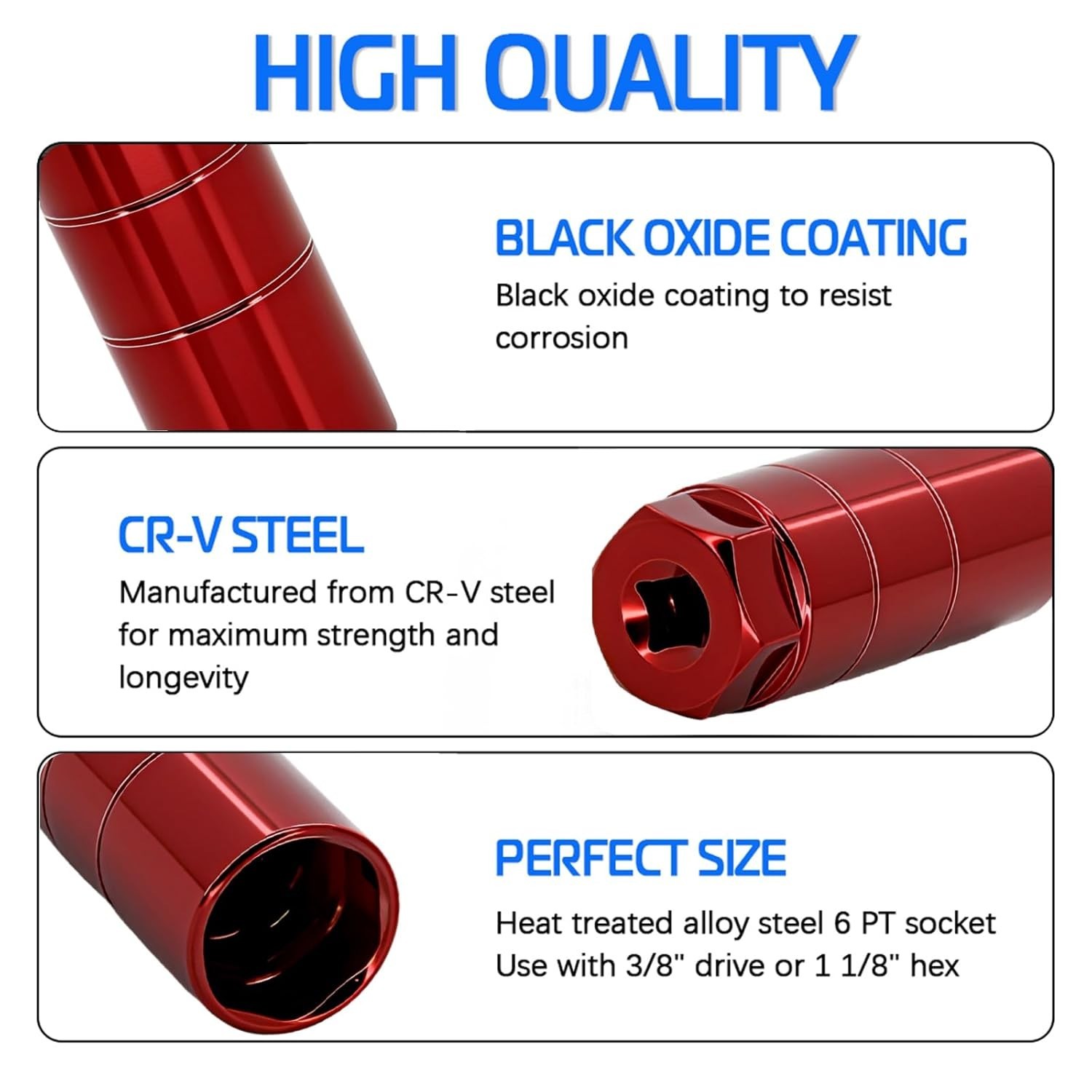Chrome Molybdenum Oil Pressure Switch Socket for Reliable Engine Maintenance