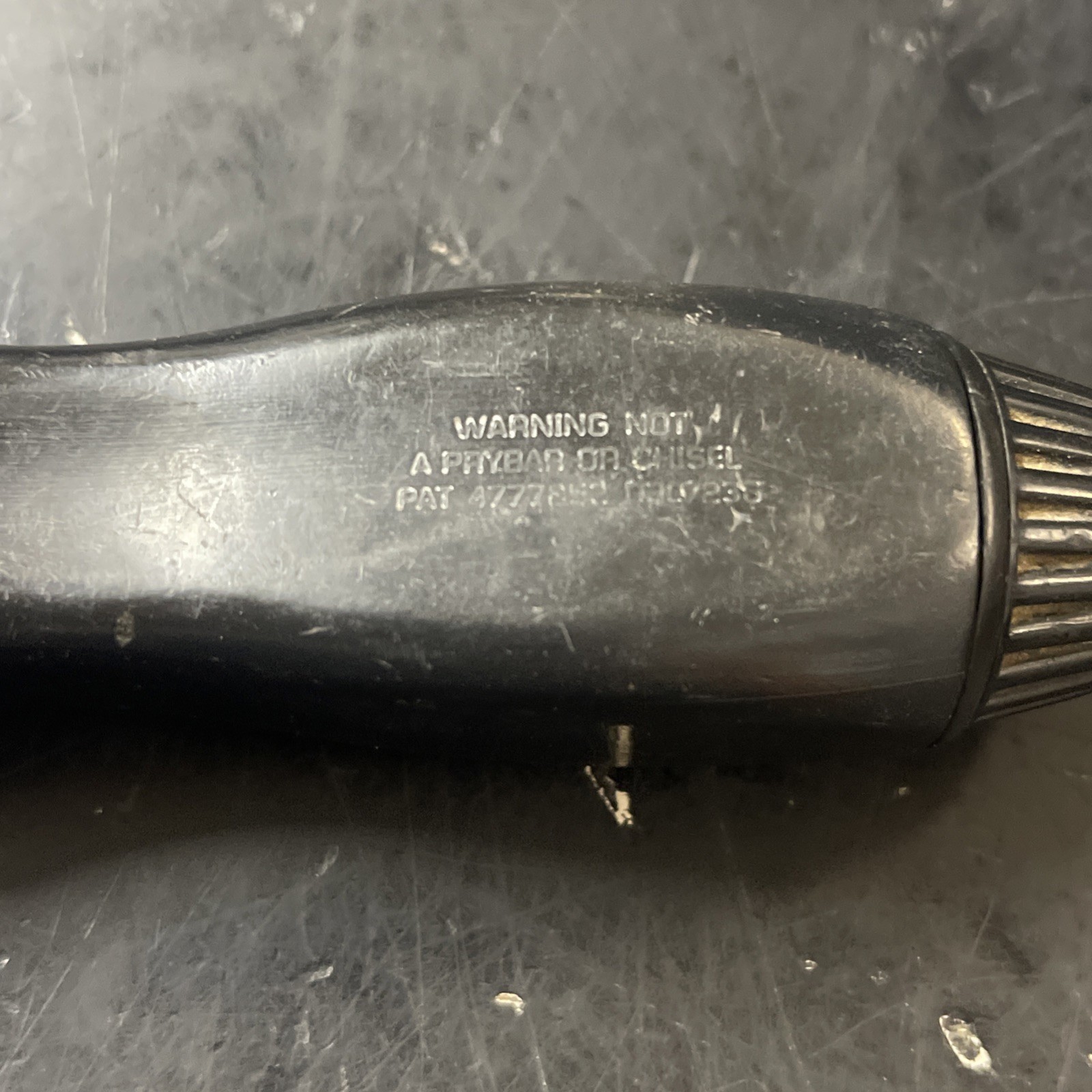 Rare Vintage Snap-on Tools Ratcheting Screwdriver SSDMR4A USA Black Hard Handle