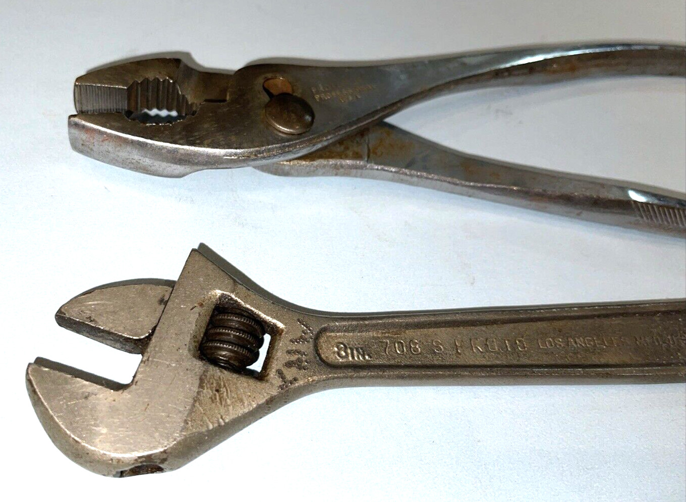 PROTO TOOLS 3 PIECE ALLIGATOR, SLIP JOINT PLIERS & CRESCENT STYLE WRENCH