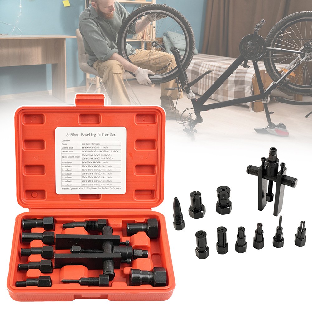 One Set 10 Piece Inner Bearing Pullers Set Manual Bearing Removal Tools for