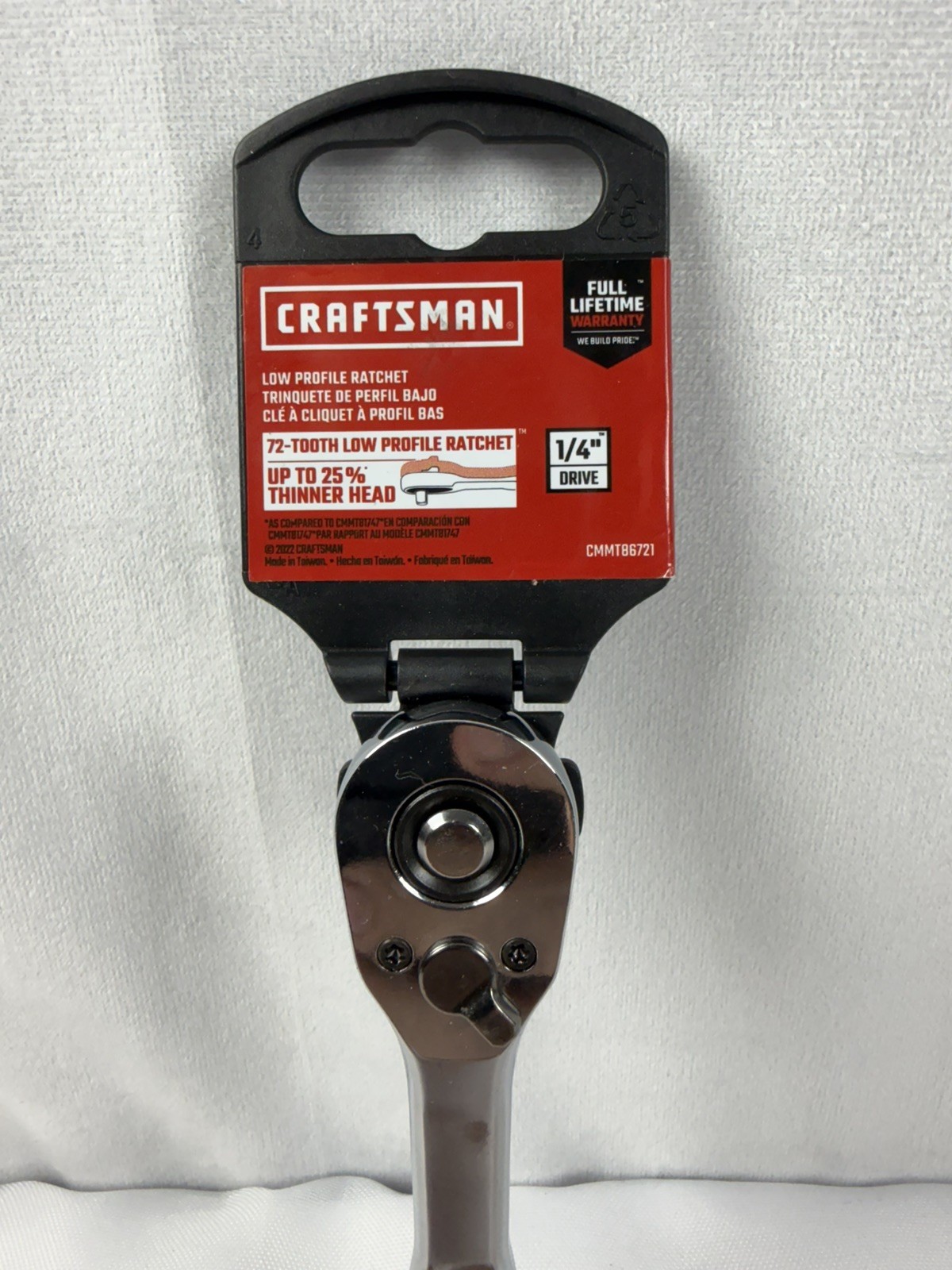 Craftsman 1/4″ Low Profile Ratchet 72 Tooth CMMT86721 **NEW**