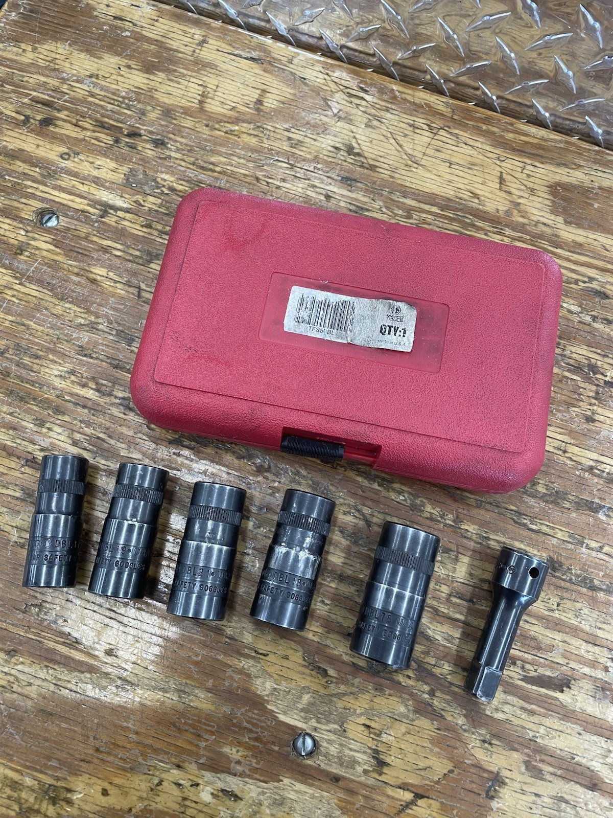 Matco Tools 5 Piece 1/2 Drive Flip Socket Set TFS5DBL