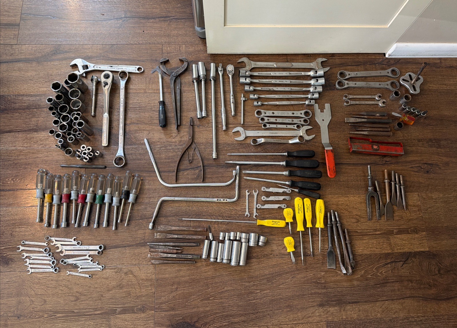 Large Snap On Mac Craftsman Tool Lot, Wrench’s screwdrivers Ratchet Flex Head