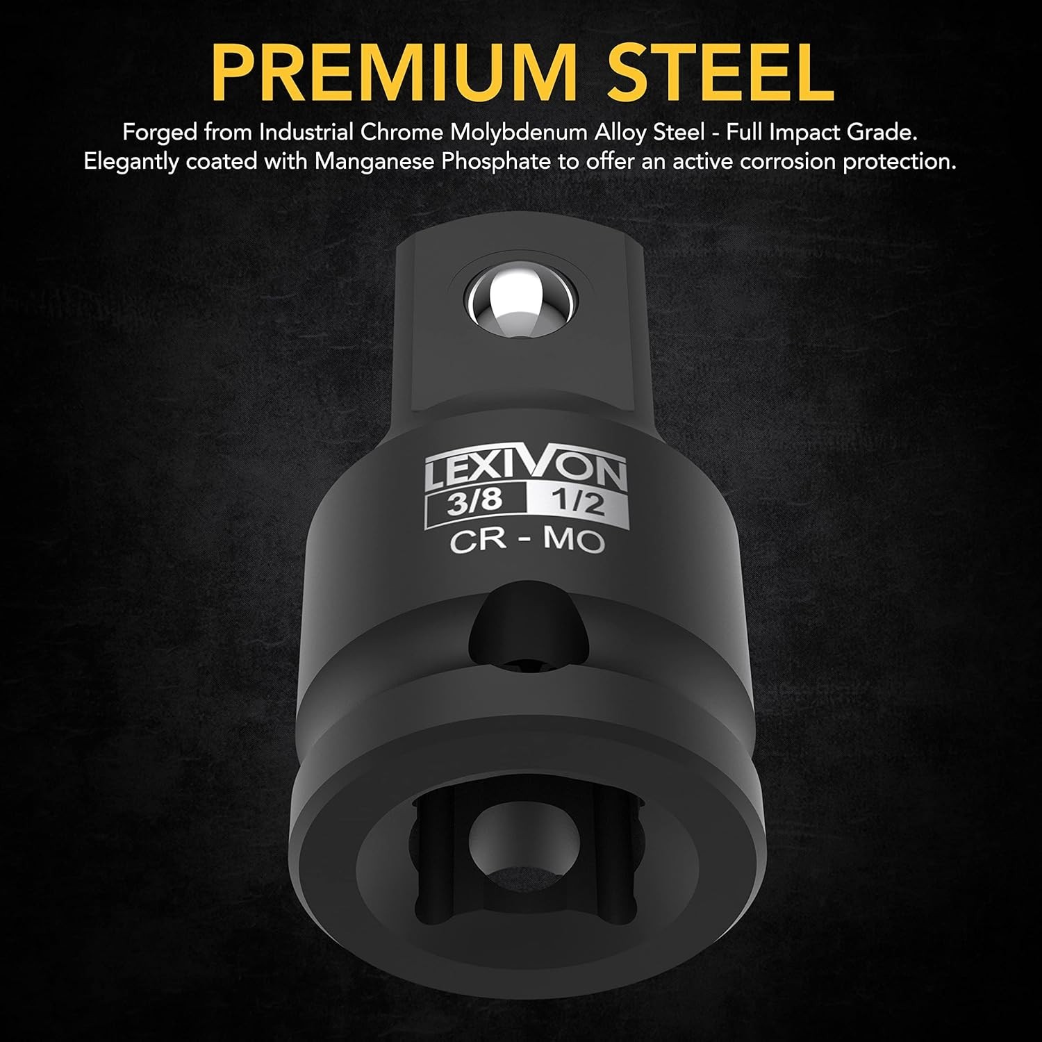 Universal Impact Socket Reducer Set | 1/4 to 1/2 Inch Conversions Built to Last
