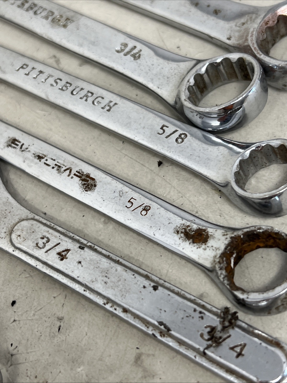 Mixed Lot of 25 Wrenches Pittsburg Durability Stanley Trades Pro