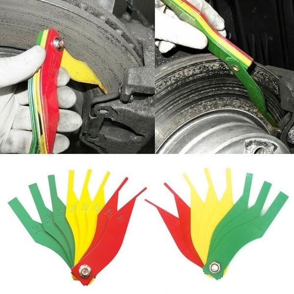 Comprehensive 8pcs Set of Metric Brake Disc Pad Thickness Measuring Tools