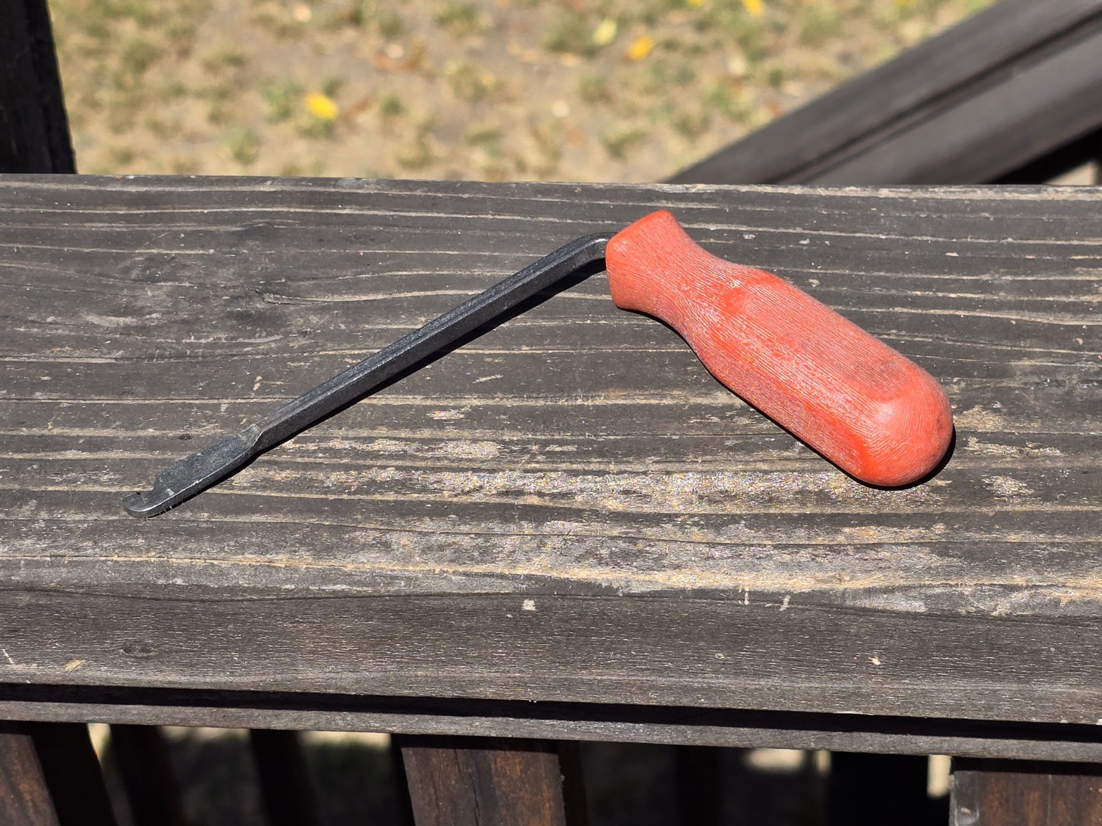 Vintage MAC TOOLS S91 Headlight Spring Adjuster Tool Wood Handle USA Made