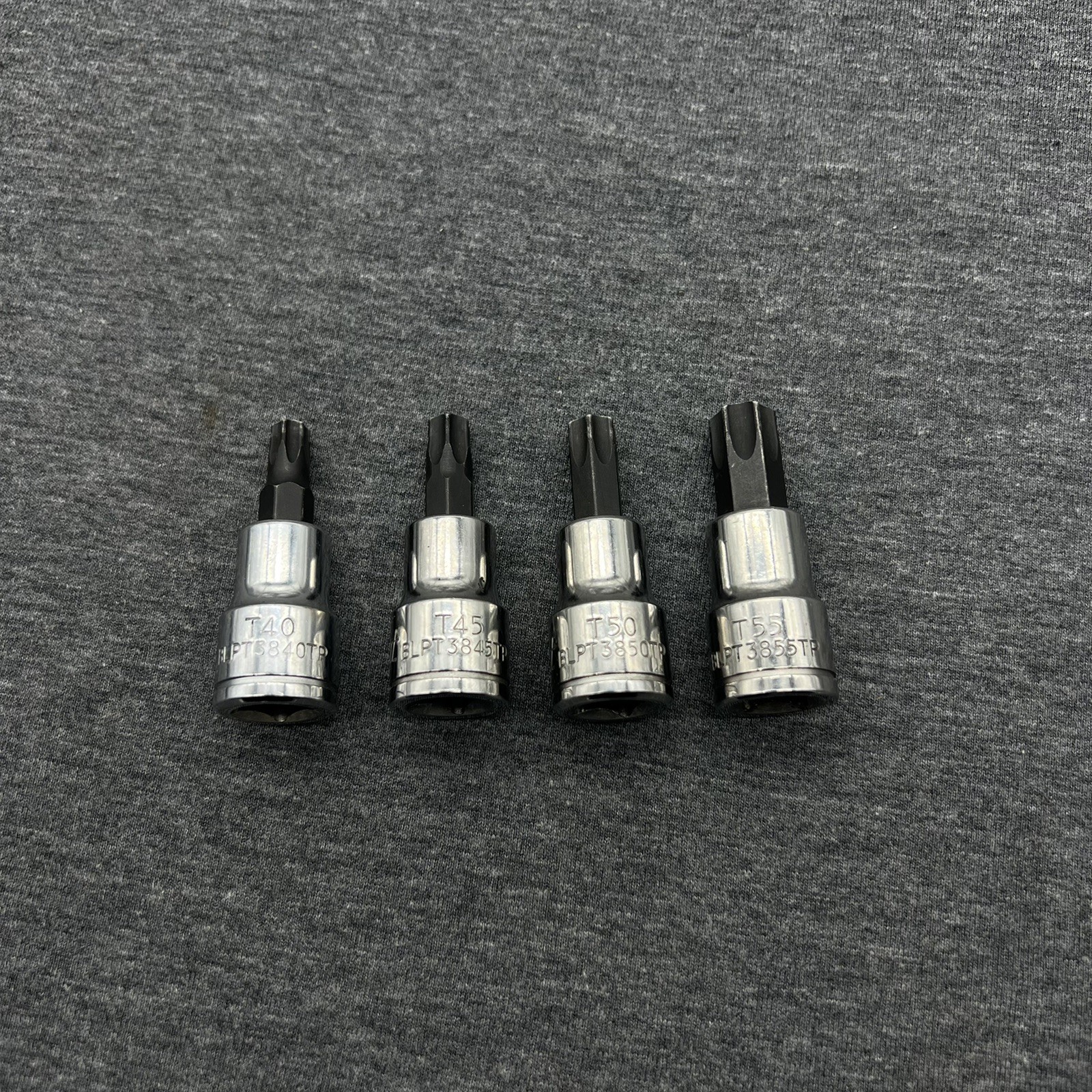 Blue Point Tools 3/8″ Drive 4pc Torx Socket Set Tamper Proof T40 T45 T50 T55