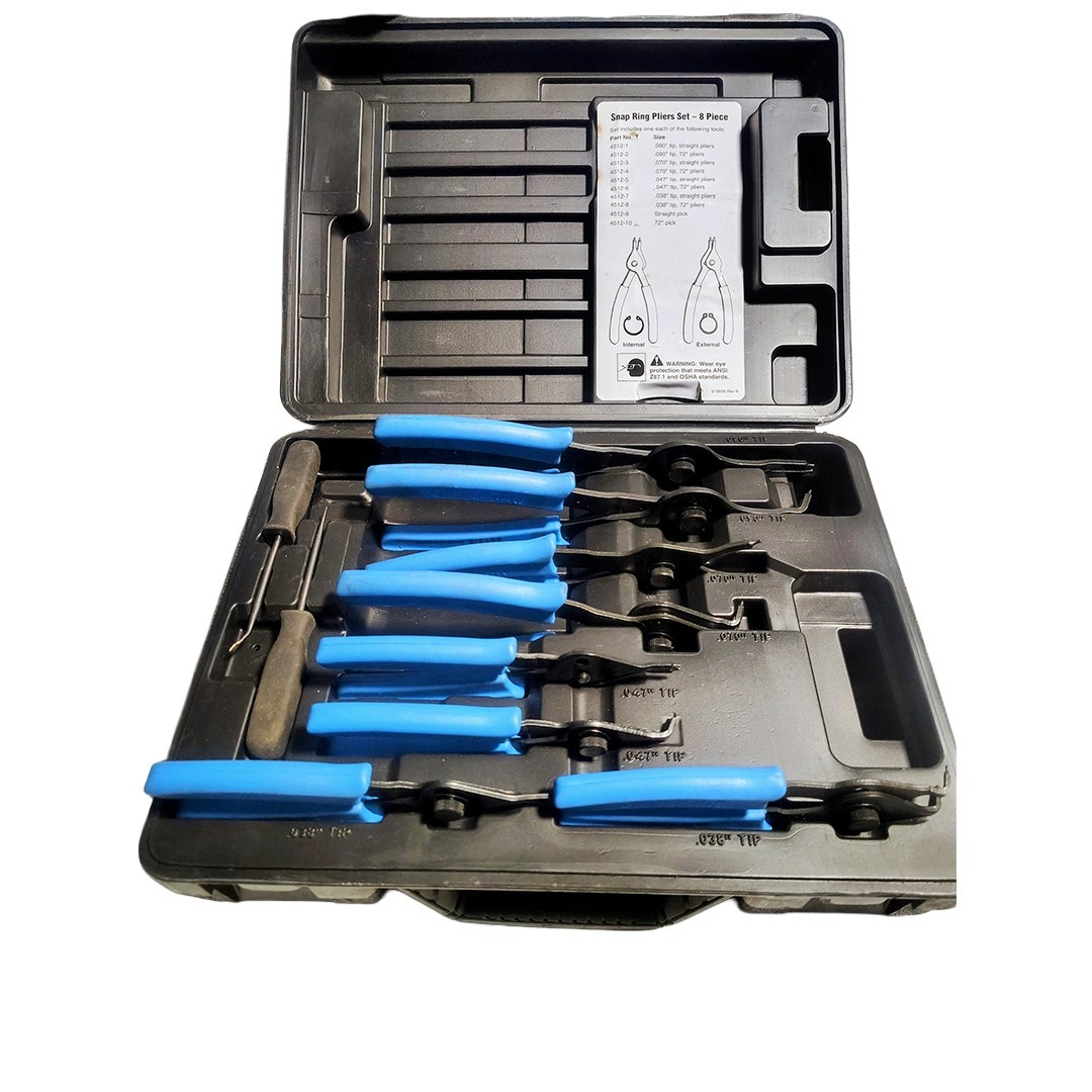 OTC Stinger 4512 8Pc Snap Ring Pliers Set Pro Grade Internal External Like New