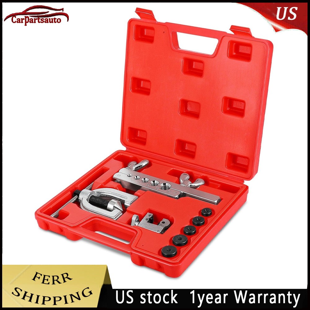 Double Flaring Copper Aluminum Soft Steel Brake Line & Brass Tubing Tool Kit