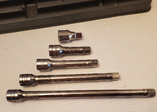 Snap On 1/2″ Drive 5 PC Extension Set PAKTY280, SXK2, SXK3, SXK5, SXK8, SXK11