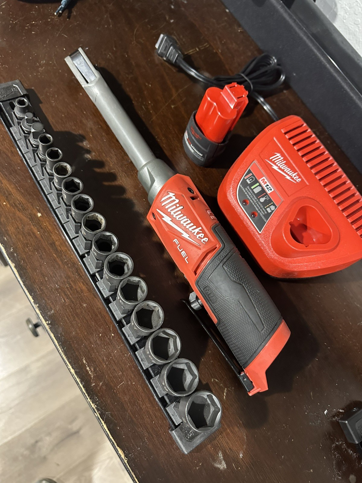 Milwaukee Tool M12 FUEL INSIDER Extended Reach Box Ratchet Kit