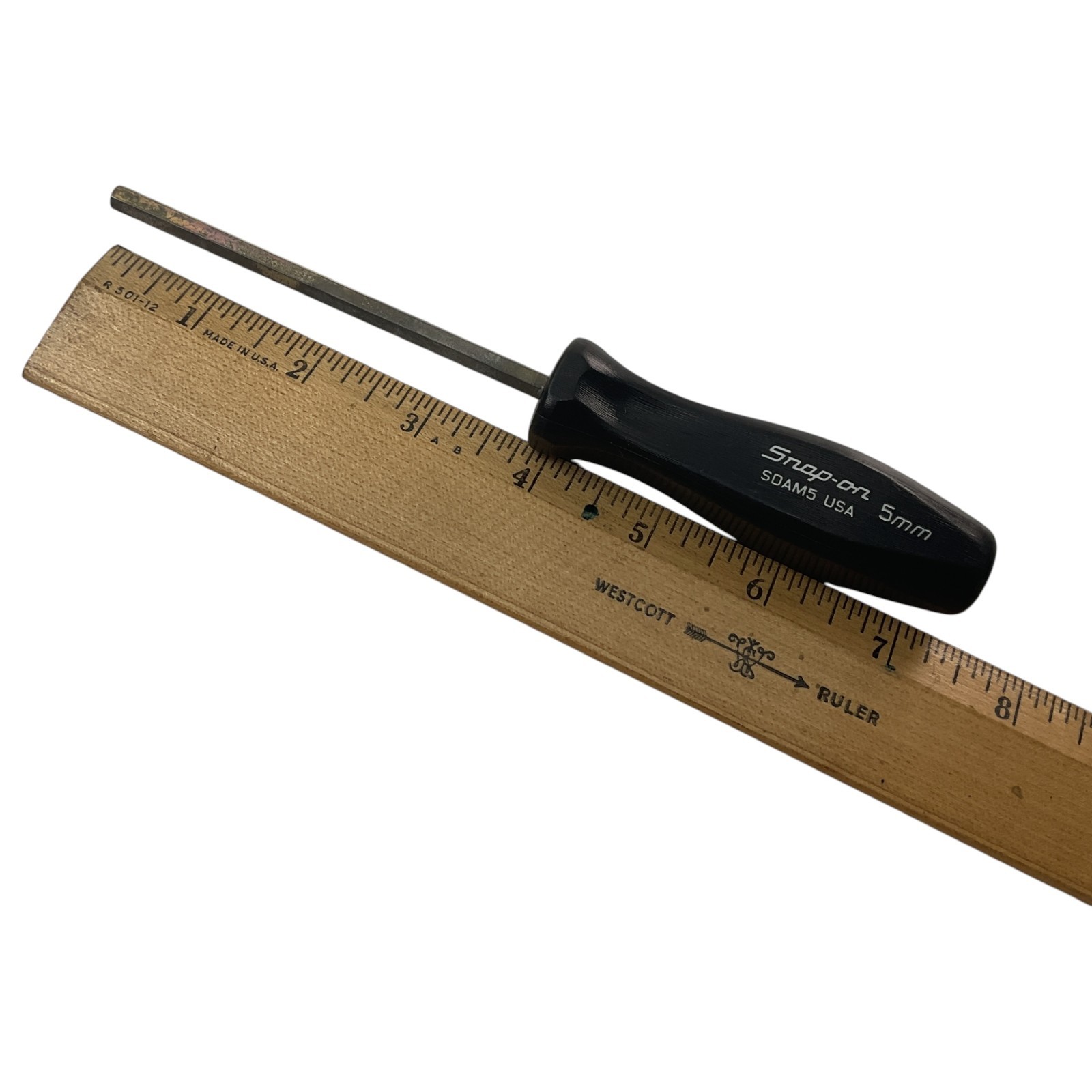 Snap-on Hex Driver 5mm SDAM5 Sold As Pictured Mechanic Tool USA Black Handle
