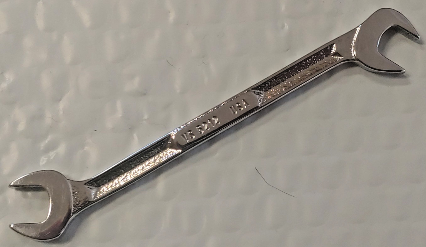 Snap-on Angle Wrench 3/8″ Open-end VS 5212, 4 Way 30-60 Degree Chrome Plate USA