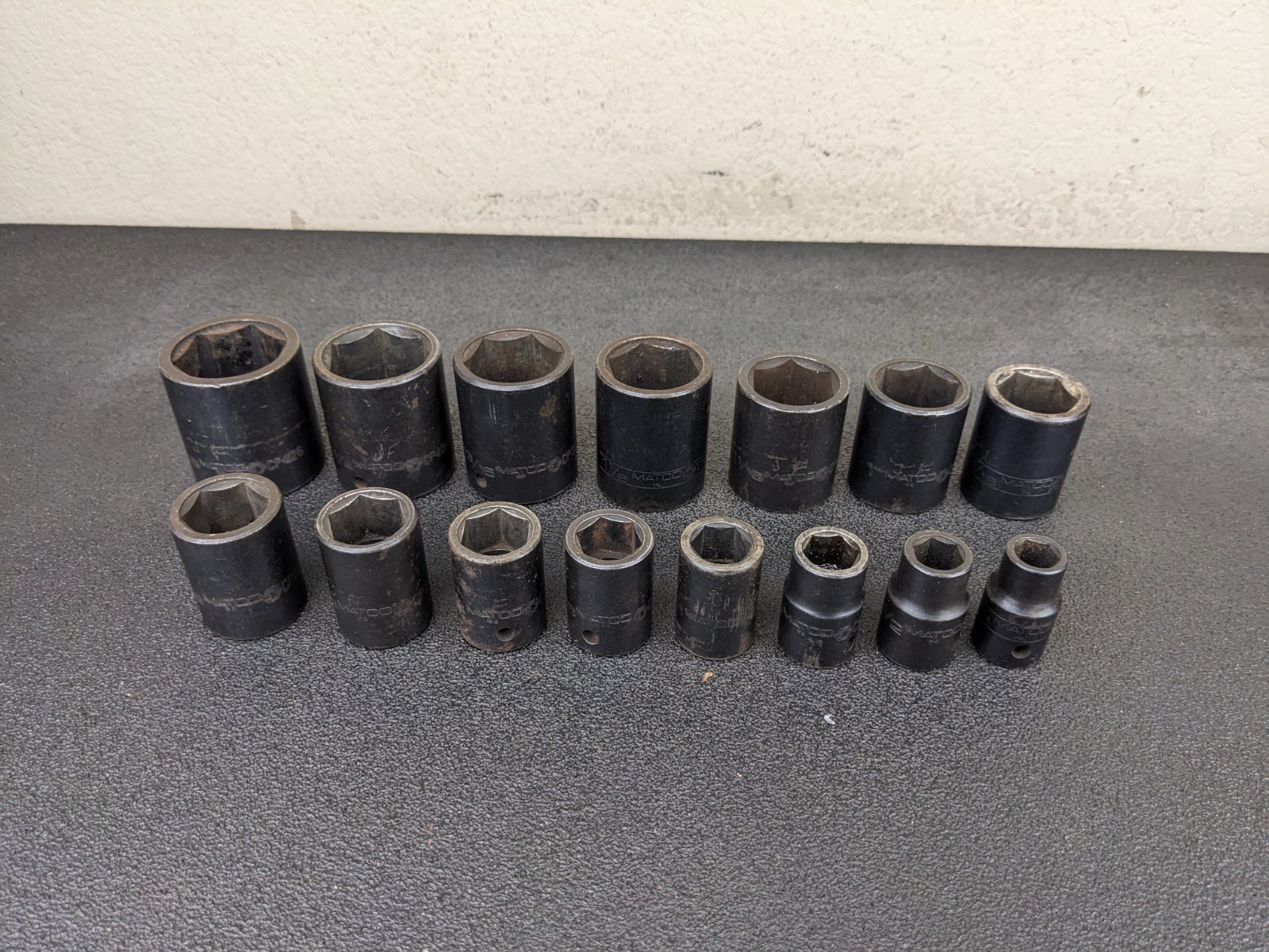 #bp318 MATCO SCP136T 15pc 1/2″ Drive SAE 6 IMPACT Socket Set 7/16″ to 1-5/16″