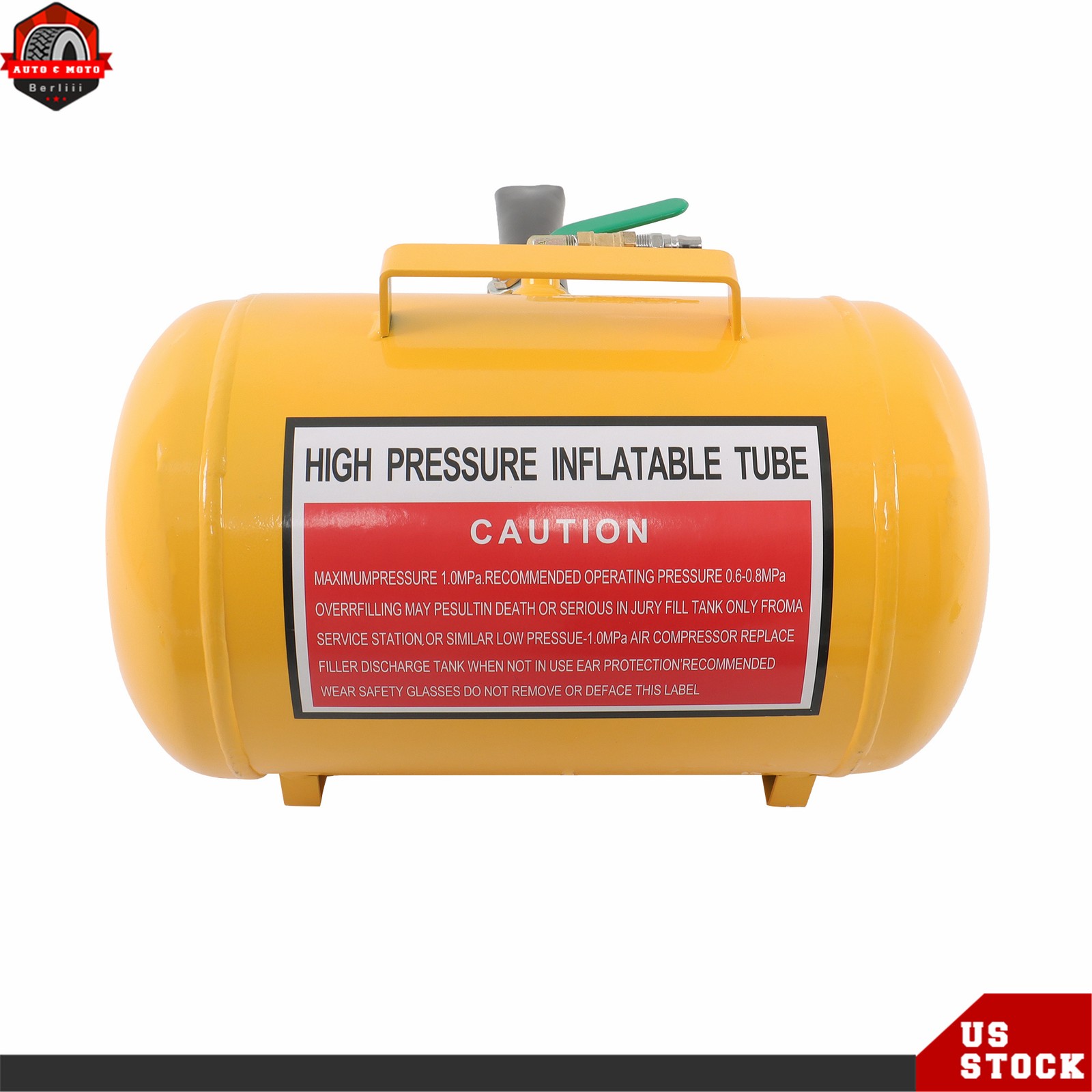 Yellow 5 Gallon Heavy Duty Air Tire Bead Seater Blaster Seating Tool 145 psi