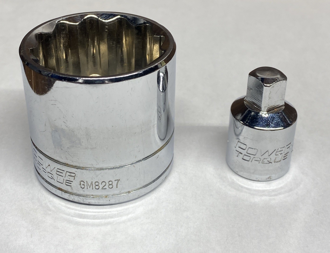 POWER TORQUE 36MM METRIC 1/2″ DRIVE SHALLOW SOCKET 12 POINT GM8287 & ADAPTER