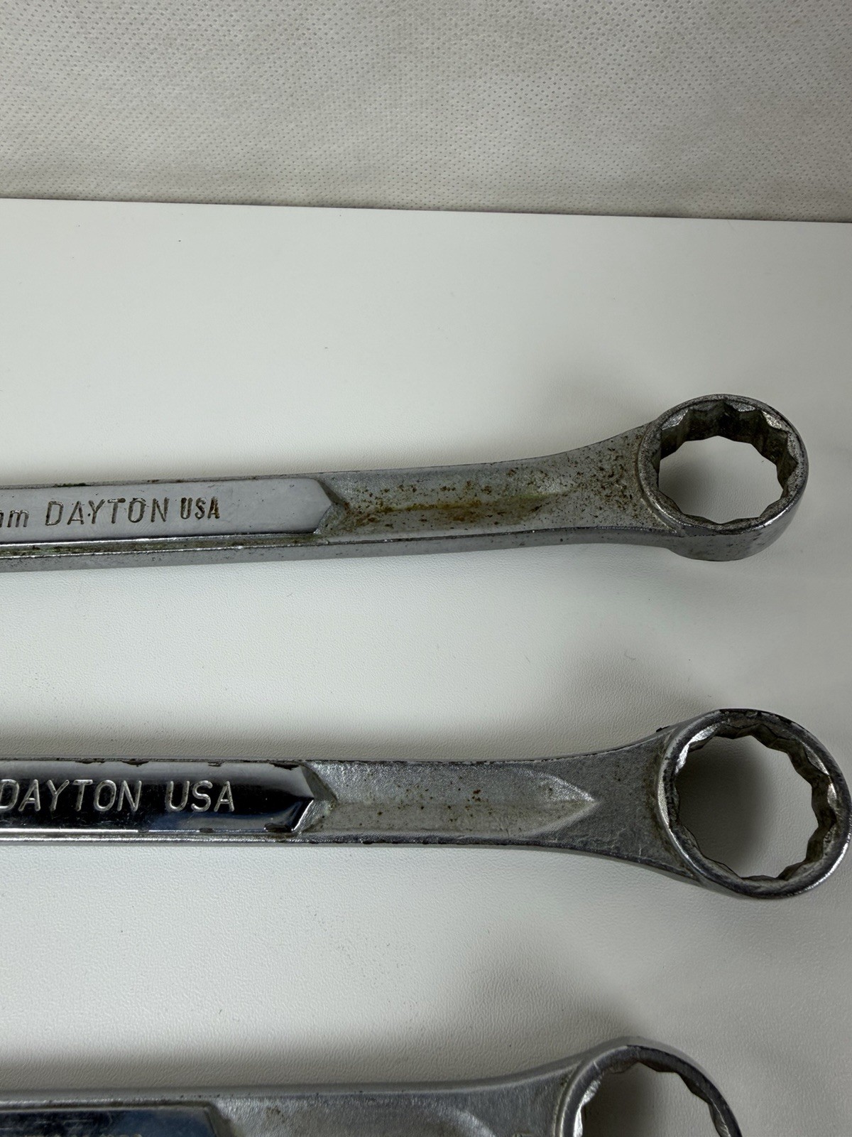 Vintage Dayton USA Metric Combination Wrench Set 12-Point 8pc Hand Tool Lot