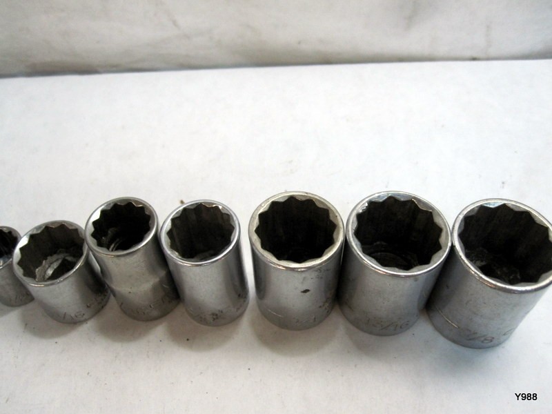 CRAFTSMAN set of 12 sockets mix lot see description