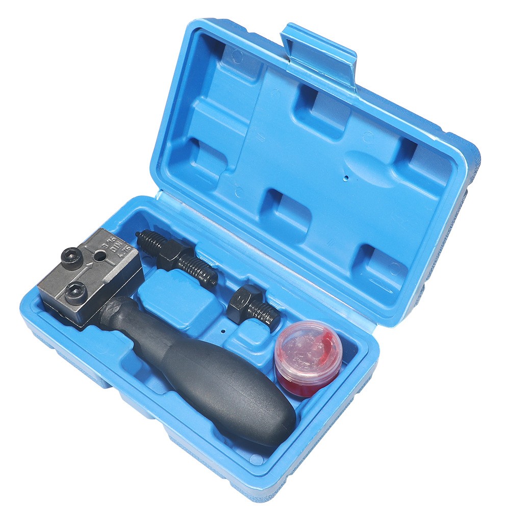 Universal Handheld Car Brake Line Flaring Tool Kit 3/16» Double Flare + Storage
