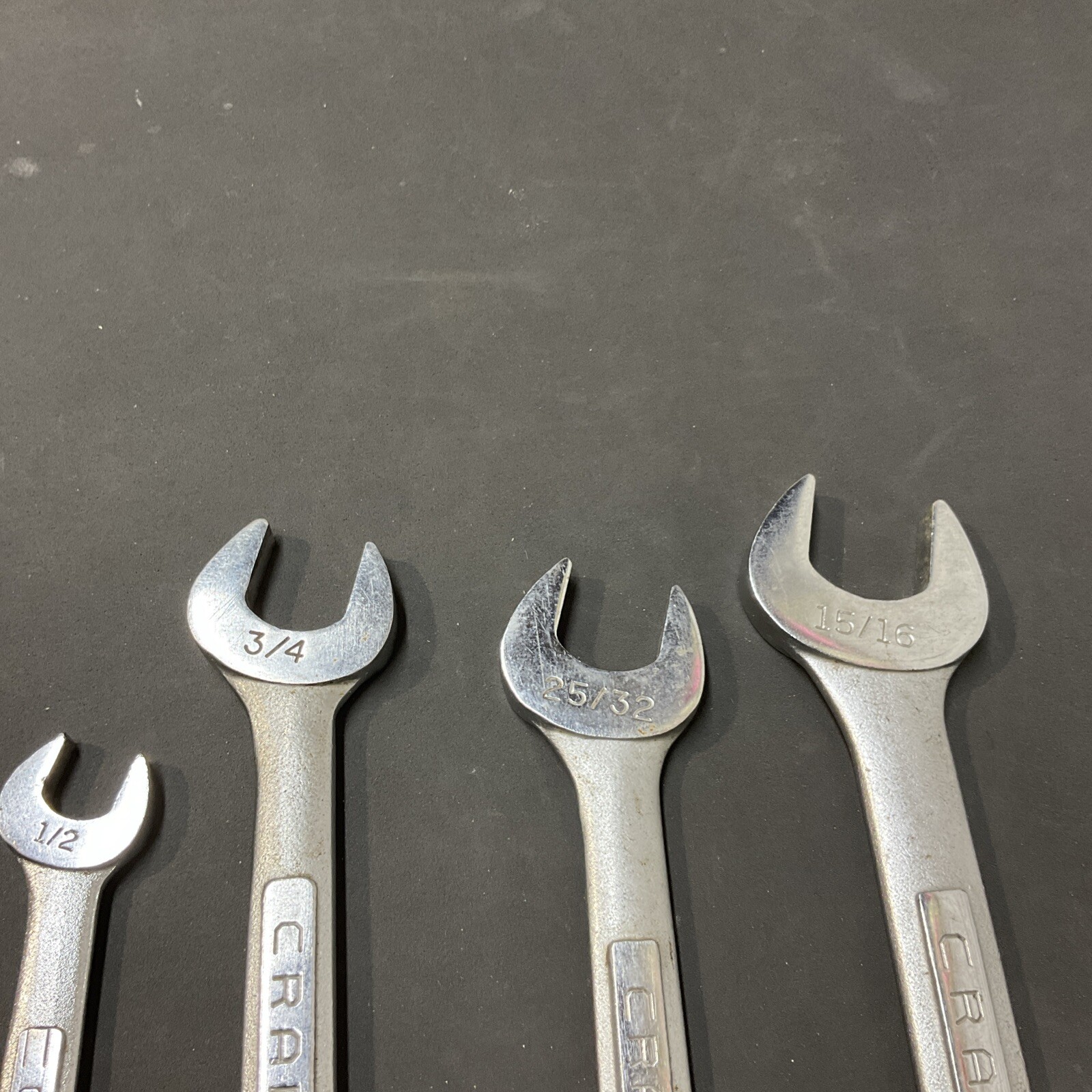 Set of 4 CRAFTSMAN V Series Open End combo 1/2-9/16-3/4-7/8-13/16-25/32-15/16-1″