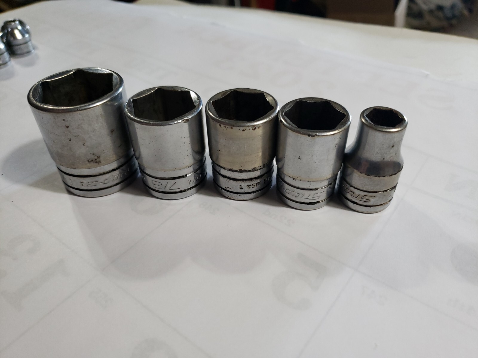  Snap-On 1/2″ Drive tw341  1-1/16 Tw281 Tw261 Tw 241 141 Shallow 6 Point Socket 