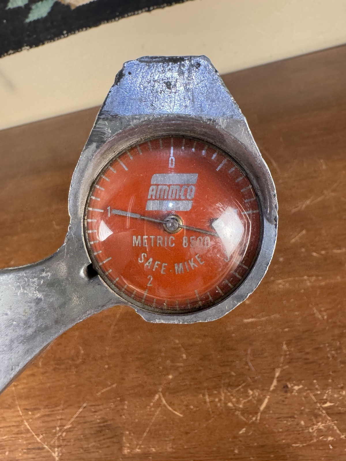 Ammco 8500 Metric Brake Drum Micrometer Safe-Mike Gauge USA Vintage