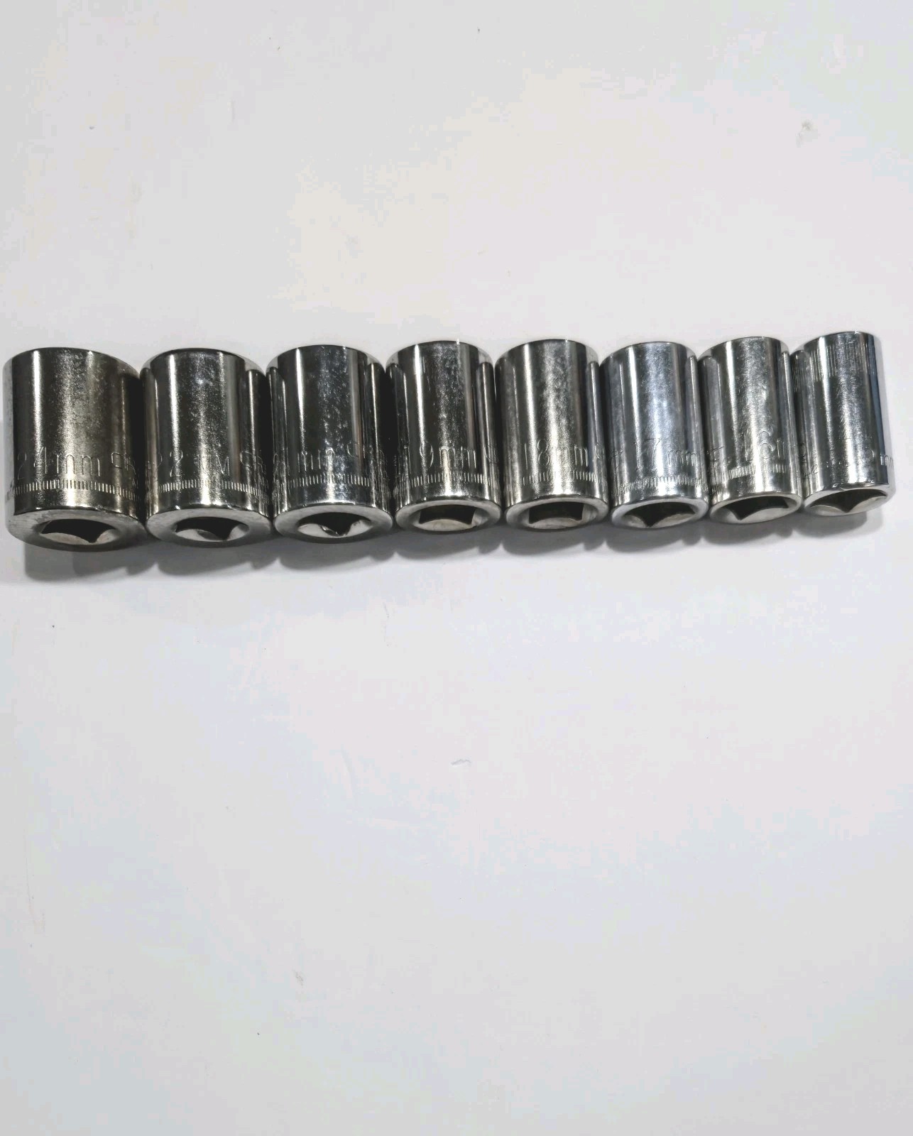 Craftsman USA 8 pc Metric Socket Set – 1/2″ Drive**READ**
