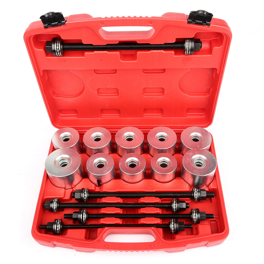 27pc Universal Press and Pull Sleeve Kit Bush Bearing Removal Insertion Tool