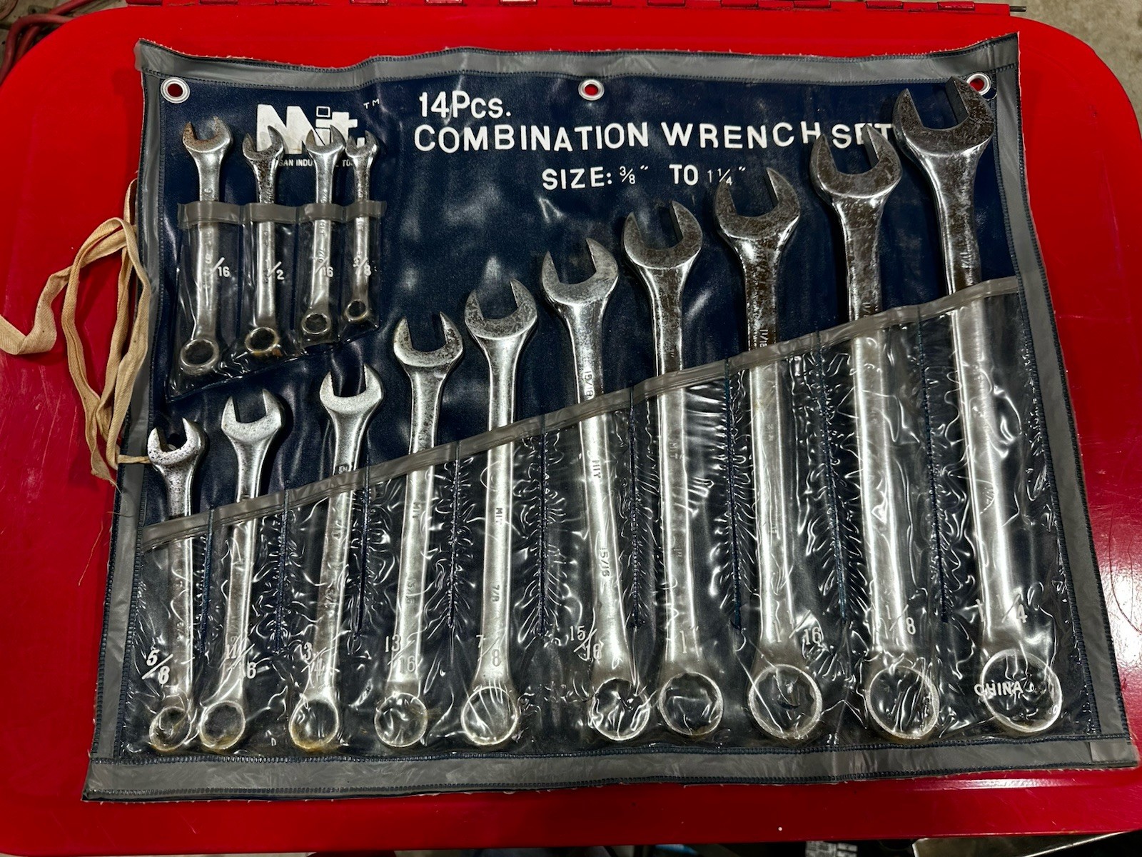 MIT 14 Piece CombinationWrench Set 3/8 – 1 1/4 With Pouch