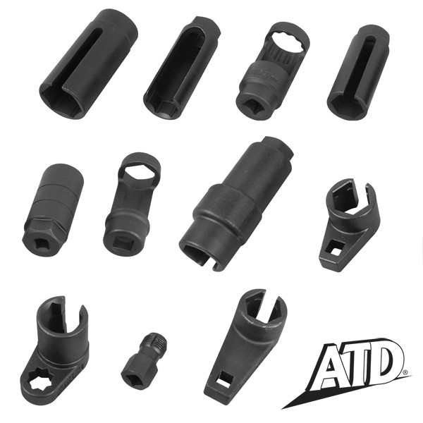 ATD Tools 11pc Oxygen Sensor and Sending Unit Socket Set W/ Case #5666