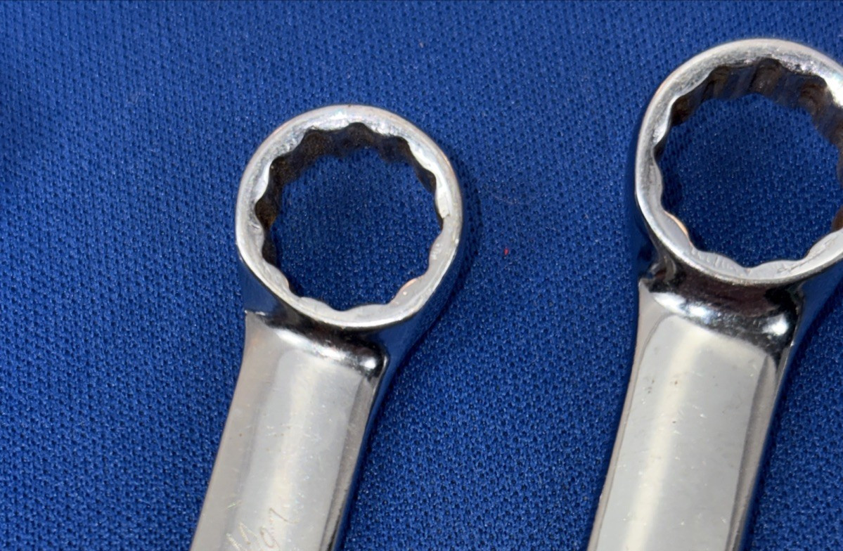 Snap On Tools USA 8pc OEXM 6mm-13mm Short Chrome Combination Wrench Set, 12 PT.