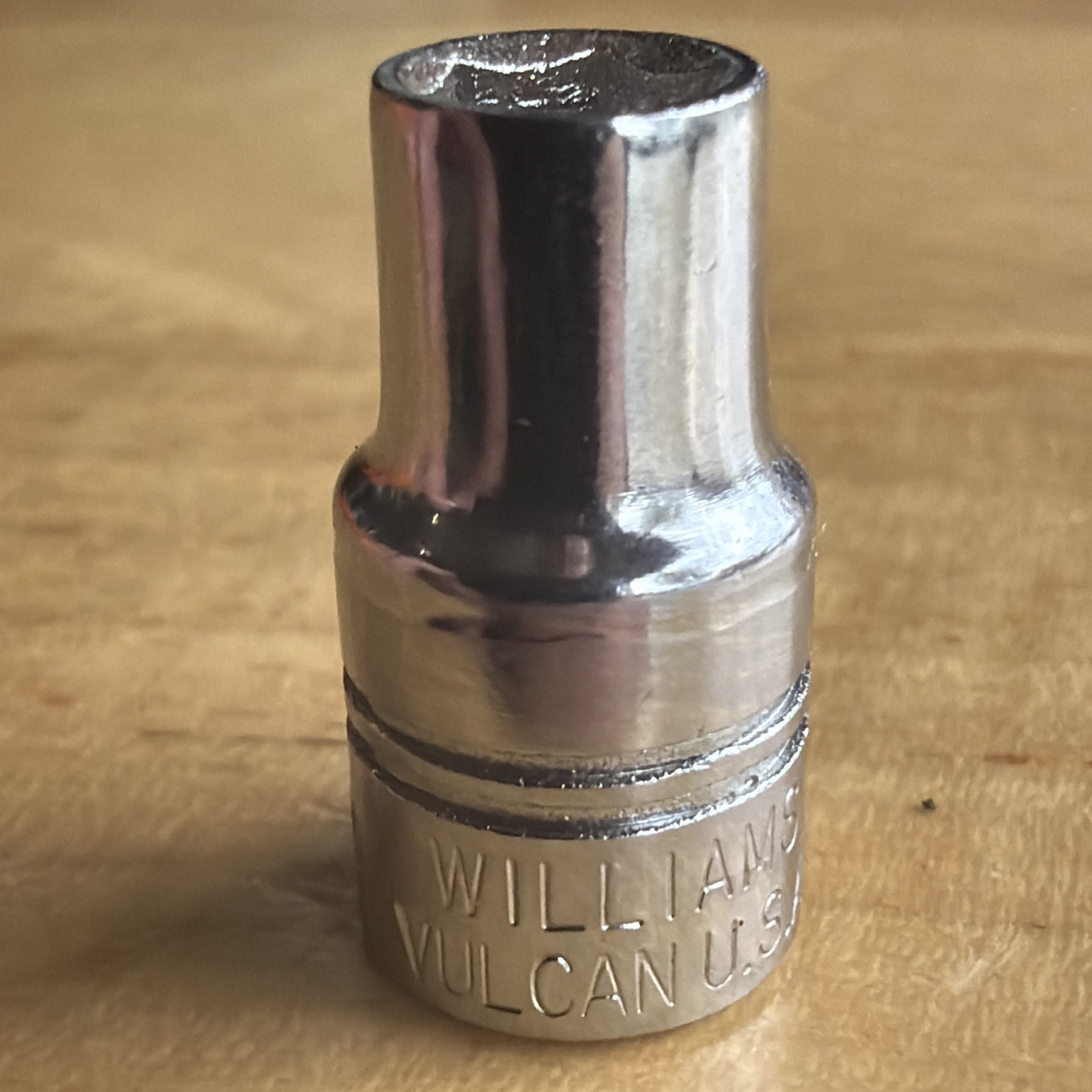 Vulcan x Williams Tools 5.5mm Shallow Socket 1/4″ Drive 6 Point MM-605.5 Vtg USA
