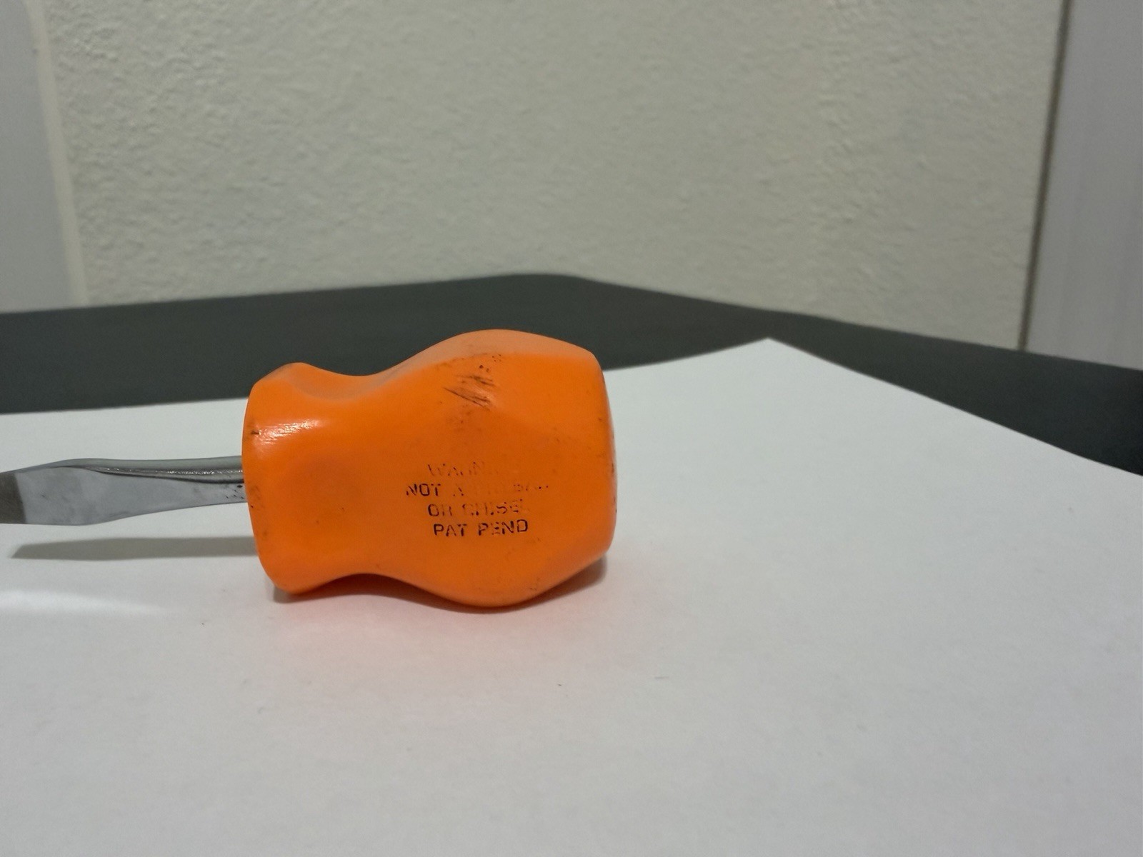 Snap On Flat Tip Stubby Screwdriver