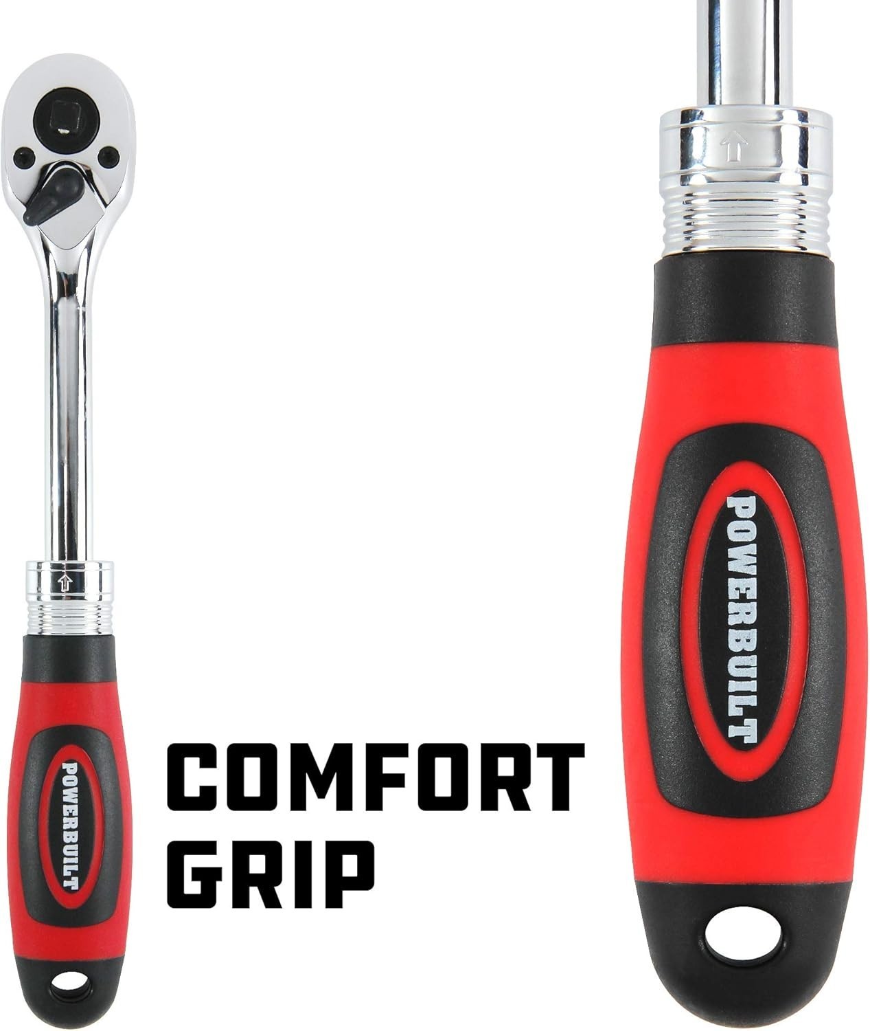 Dual Size Extendable Ratchet, 1/4-Inch and 3/8-Inch Drive, 72 Tooth, 5 Degree…