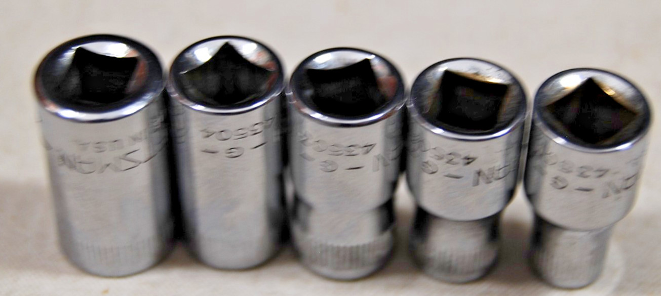 Craftsman 1/4″ Drive 5pc Metric Socket Set
