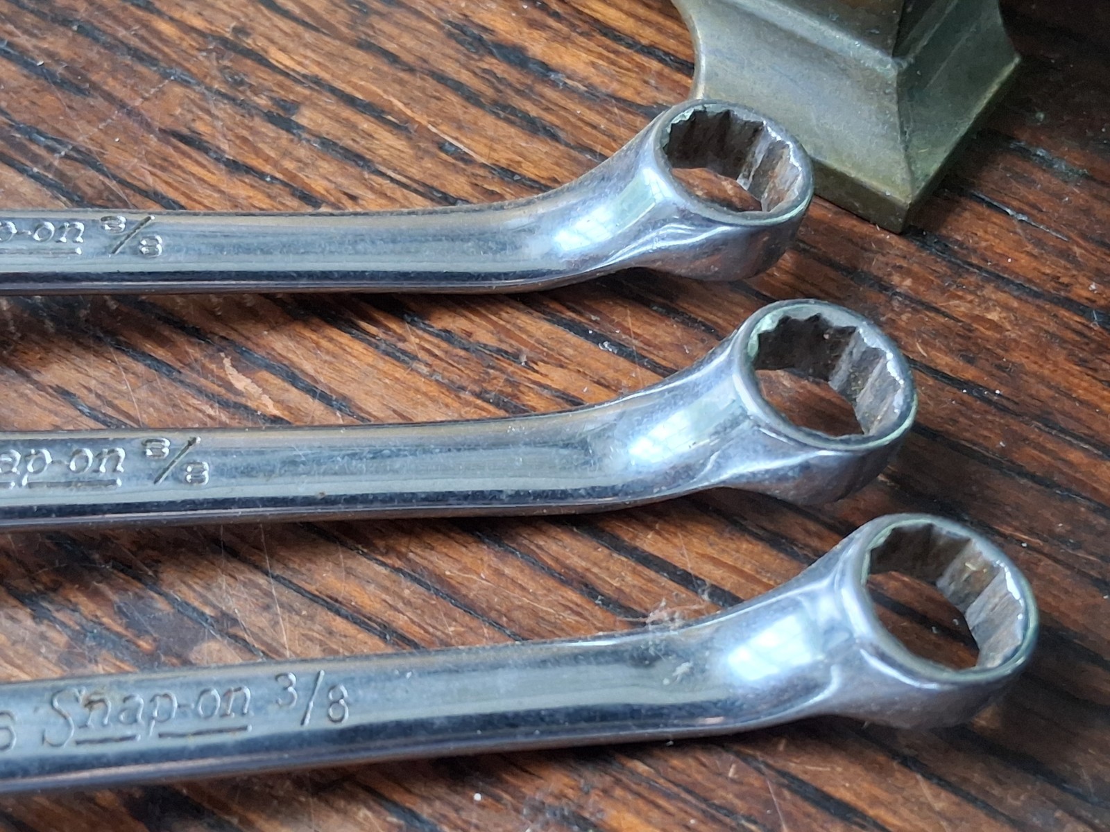 Snap – On Deep Offset Box End Wrench 5 Pieces SAE (2) 1/2-9/16 & (3) 5/16-3/8