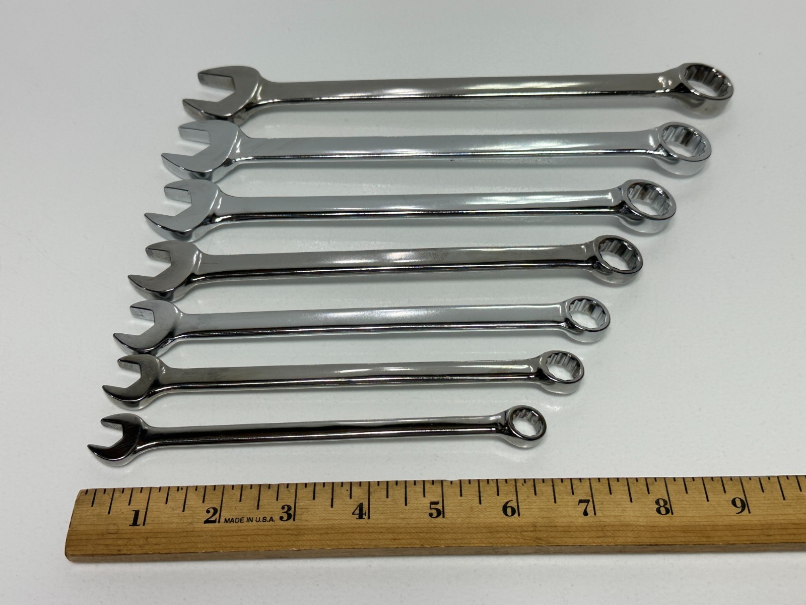 🇺🇸 BONNEY Tools USA 7pc 12-Point SAE 3/8-3/4″ Combination Wrench Set, B-80717