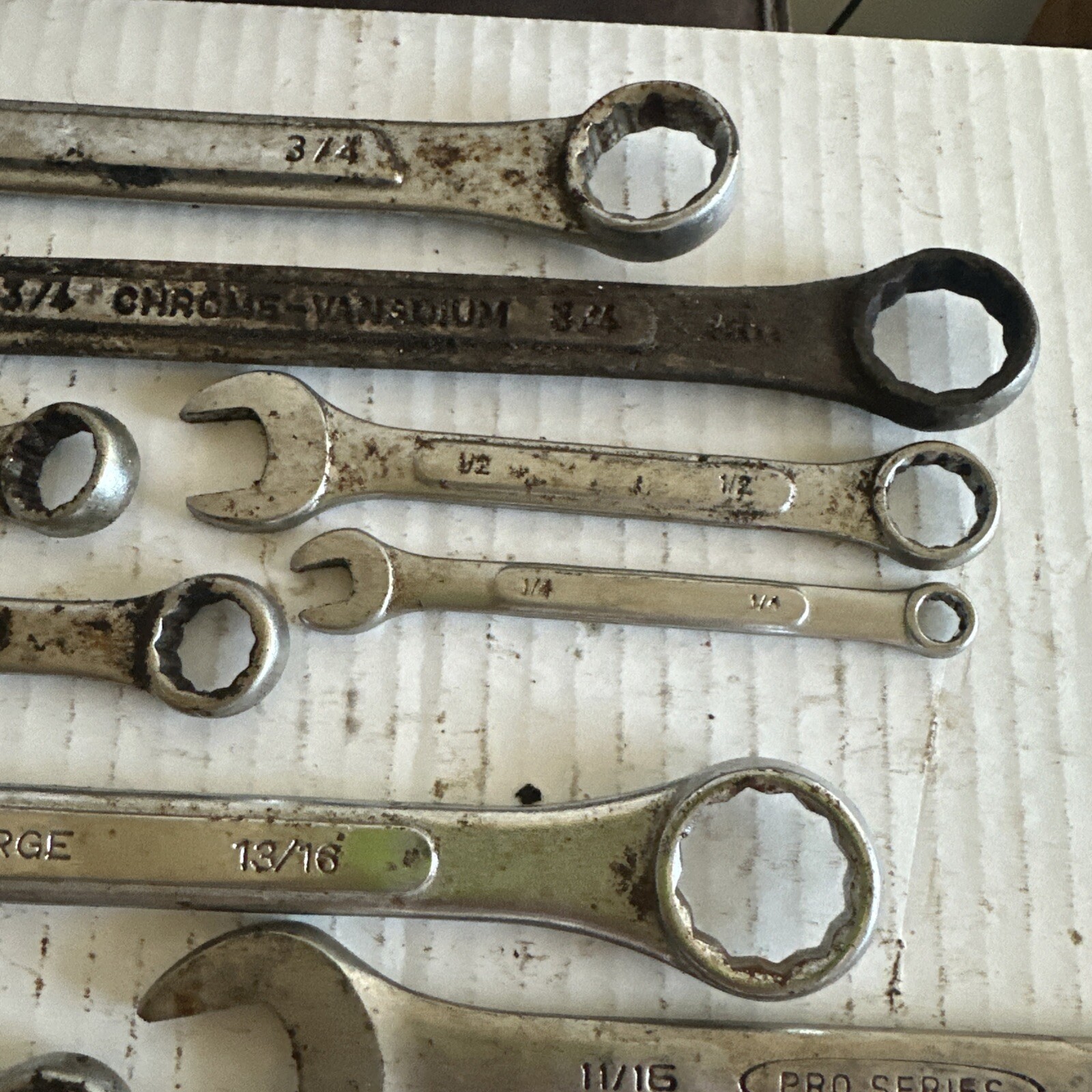 24 combination wrenches standard OPEN / BOXED ends DOUBLES Tatools Durabuilt vgc
