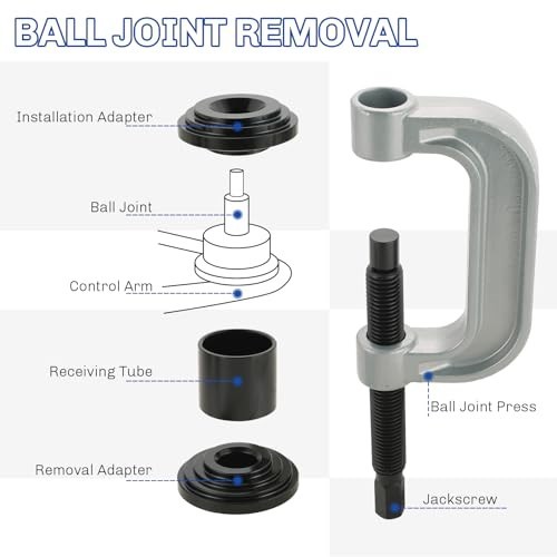 Heavy Duty Ball Joint Press & U Joint Removal Tool Kit for 2WD/4WD Vehicles