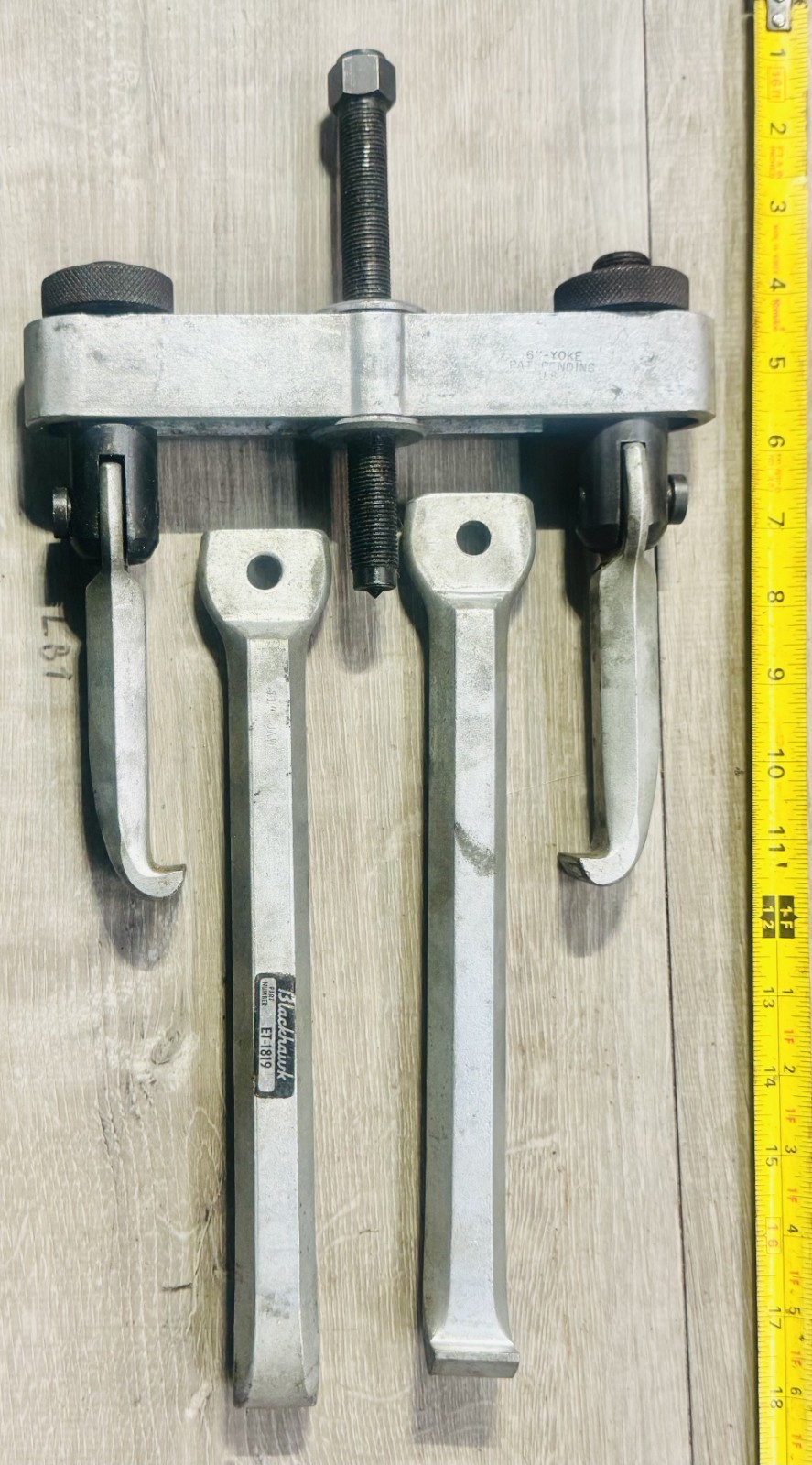 Blackhawk Tools ET-1819 2-Jaw Gear Puller Set 6” Yoke 5-1/2” & 11” Arms USA