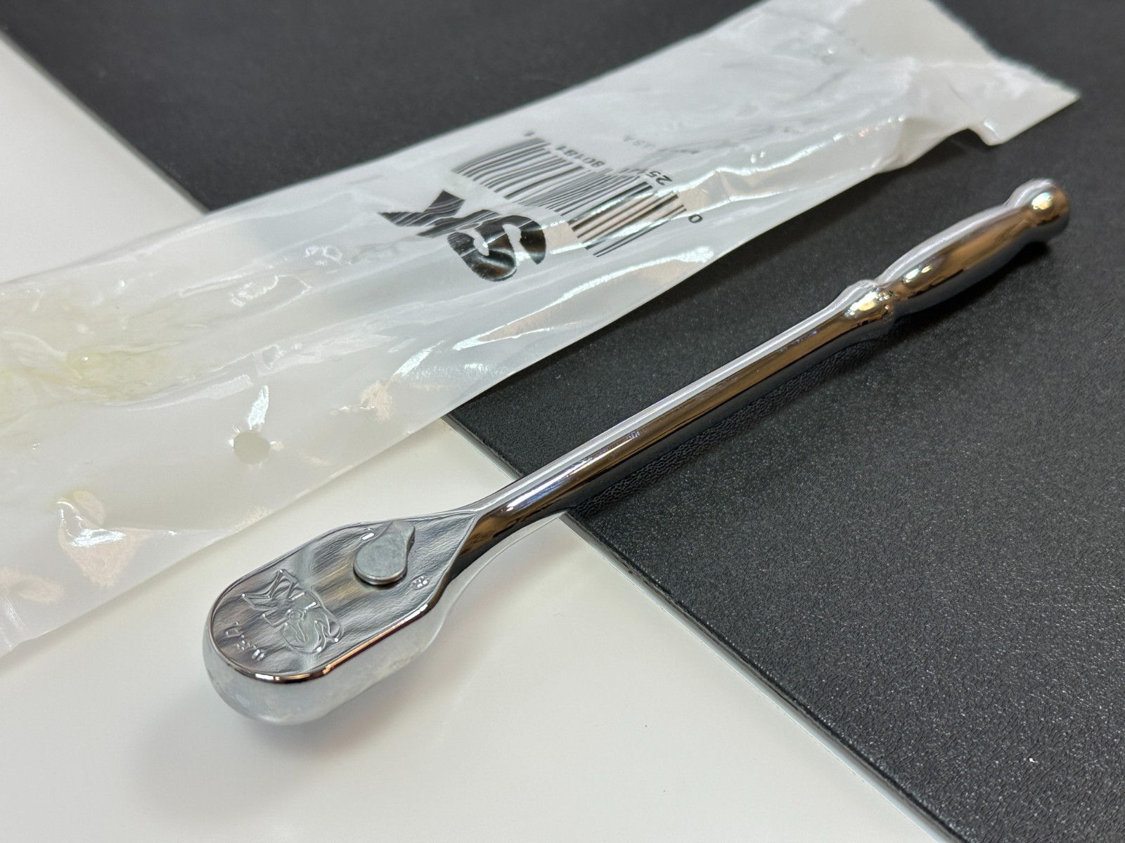 NEW SK Professional Tools USA 80181 Full Polish 1/4″ Drive LONG Handle Ratchet
